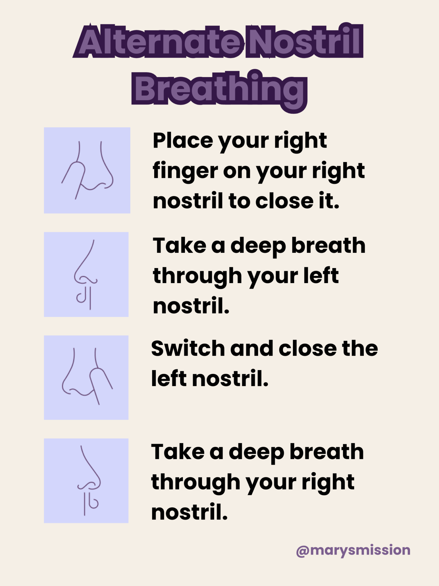 Alternate Nose Breathing