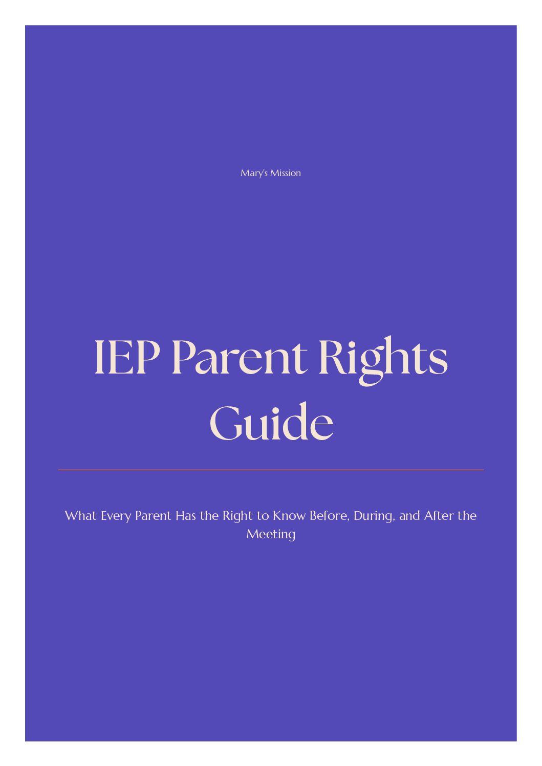Stop Guessing: A Parent's Guide to IEP Rights